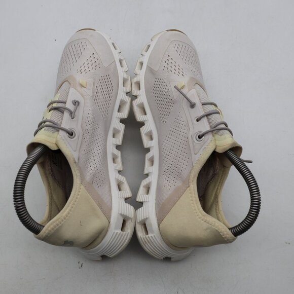 On Cloud 5 Coast Running Women's Size 7.5 Beige Sand Lace Up Cushion Casual - Picture 6 of 11